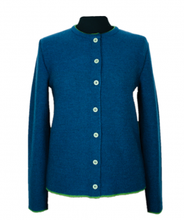 Jachetă classic blue din lână